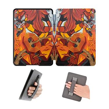 Imagem de Capa de 16 cm com alça de mão para Kindle Paperwhite 11º lançado em 2021, modelo M2L3EK e M2L4EK, capa impermeável com hibernação automática