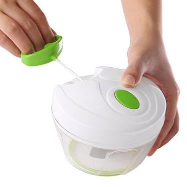Imagem de Mini Processador Alimentos Triturador Manual 3 Lâminas Multiprocessador 500 Ml