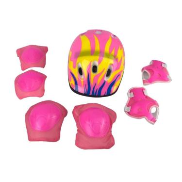 Mini Skate Feminino com Capacete Kit Proteção Rosa Esqueite - BFX - Mini  Skate - Magazine Luiza