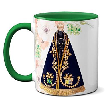 Imagem de Caneca Nossa Senhora Aparecida Mãe De Deus Rainha Dos Anjos (Verde)