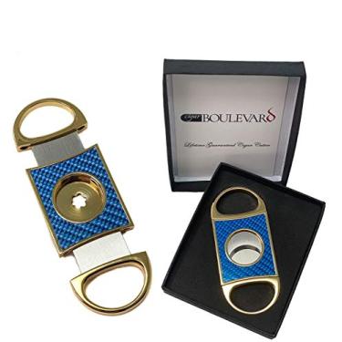 Imagem de Corpo de fibra de carbono azul dourado com estrela de cortador de charuto Perfeito da Charigar Boulevard