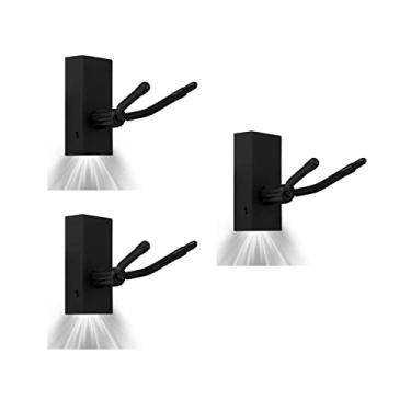 Imagem de 3 Peças De LED Branco Cabide De Parede Para Arco De Violino Viola Arco Suporte De Cabide Portátil De Parede Cabide De Violino Elétrico acessórios para violino