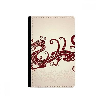 Imagem de Porta-passaporte retrato animal dragão chinês Notecase Burse carteira capa porta-cartão, Multicolor