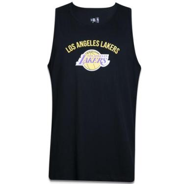 Imagem de Regata New Era Regular Nba Los Angeles Lakers Core Preta Preto