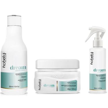 Imagem de Hobety Kit Dream Shampoo Creme E Leave In Pós Quimica