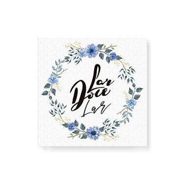 Imagem de Arte Maníacos Quadro Decorativo em Tela Canvas Guirlanda Lar Doce Lar - 50x50cm