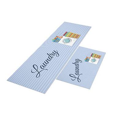 Imagem de Tapete de Lavanderia Clean Laundry 120x40 + Capacho 60x40