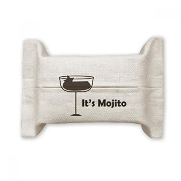 Imagem de Bolsa de linho de algodão Mojito com seu copo