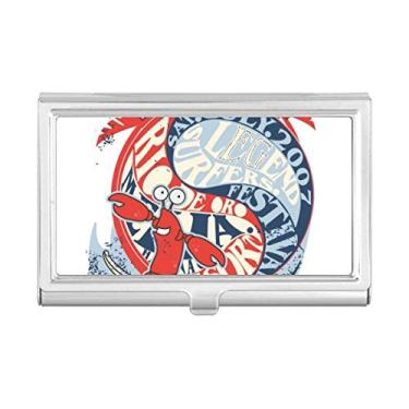 Imagem de World Beach – Porta-cartões de visita com organismo marinho lagosta