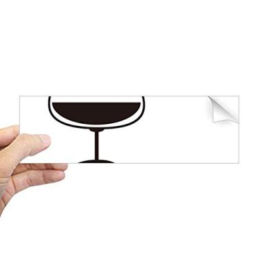 Imagem de DIYthinker Adesivo de coquetel de bola de neve com seu copo, adesivo retangular para janela de notebook