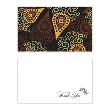 Imagem de Pano de repetição de impressão colorido arte de rabanete cartão de agradecimento, papel de aniversário, agradecimento de casamento