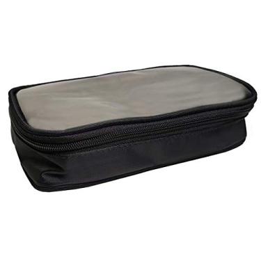 Imagem de Necessaire Organizadora Transparente Maquiagem Cosméticos Esmaltes Viagem