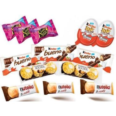 Imagem de Kit De Chocolates Páscoa  Chocolate Kinder, Ferrero & Lacta