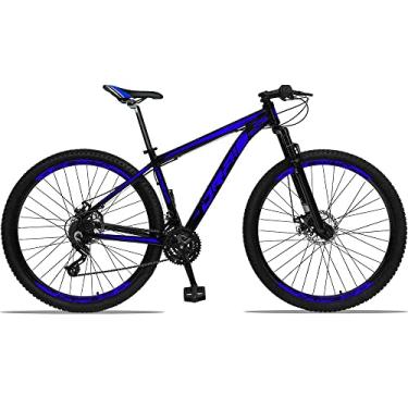 Imagem de Bicicleta Aro 29 Drais 21V Câmbios e Trocador Shimano Freio a Disco MTB PRETO+AZUL 17