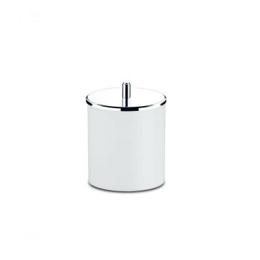 Imagem de Lixeira Pp Tampa Inox ø 18,5 X 23 Cm Branco Brinox