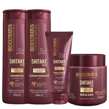 Imagem de Kit Bio Extratus Shitake Plus Shampoo/Condicionador/Fianlizador E Masc
