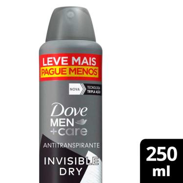 Imagem de Desodorante Antitranspirante Aerosol Dove Men+ Care Invisible Dry com 250ml 250ml