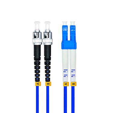 Imagem de Jeirdus 10 m LC para ST Cabo de Fibra Óptica Duplex 9/125 SMFFiber Óptica Cabo de Remendo Óptico Singlemode 10 metros LC-ST