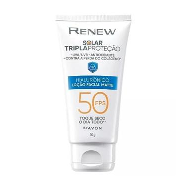 Imagem de Avon Renew Protetor Solar Facial Tripla Proteção com Acido Hialurônico FPS50 40G