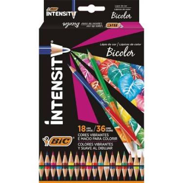 Imagem de BIC Lápis De Cor Bic Sextavado Intensity 18 Lápis Bicolor 505407