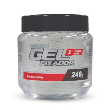 Imagem de Jay'Luc Cosméticos Gel Fixador Fixação Forte 3 Jayluc 240G Gel De Cabelo Fixador Sem Álcool Etílico Incolor Todos Os Tipos De Cabelos Fixação Forte E Duradoura