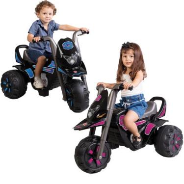 Imagem de Mini Moto Elétrica Infantil 6V Menino Menina Fox Dark - Biemme