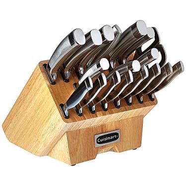 Imagem de Conjunto de Facas Normandy Cuisinart 19 Peças em Aço Inoxidável com Porta Faca de Madeira