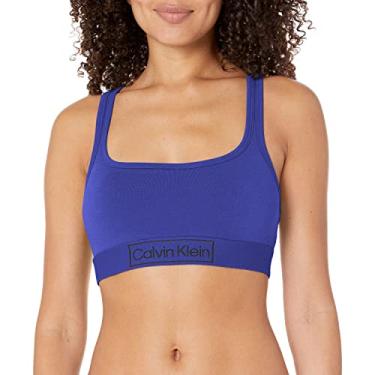 Imagem de Calvin Klein Sutiã sem forro feminino Reimagined Heritage, Clematis, XP