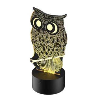 Imagem de Luminária de Led 16 cores e controle remoto - Coruja