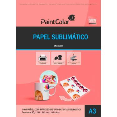 Imagem de Papel Sublimático Nano A3 - 90g - 100 folhas