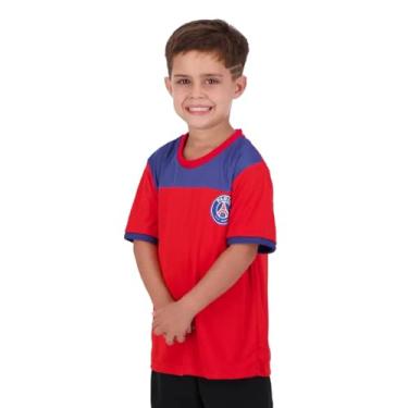Imagem de Camisa PSG Grasp Infantil Vermelha e Azul