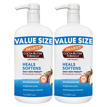 Imagem de Palmer's Cocoa Butter Formula Daily Skin Therapy Body Lotion, Pump Bottle, 33.8 Ounces (Pack of 2)