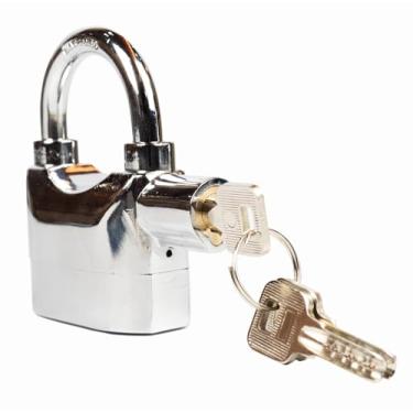 Imagem de Cadeado com Alarme Safewell K101A Cromado