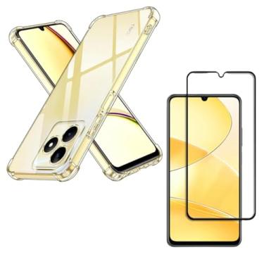Imagem de Capa Capinha Anti Impacto + Película Premium 9D Cerâmica Compatível Com Realme C51 - (Hard Glass Store)