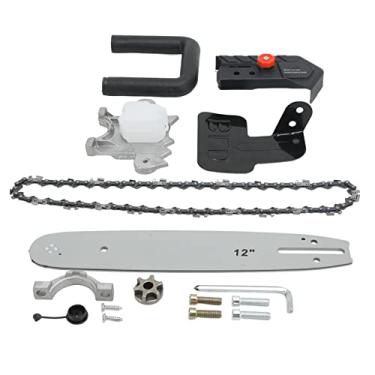 Imagem de Conjunto de suporte de motosserra elétrica, conversor de motosserra leve de aço de liga 1200W, poderoso suporte de cortador de escova de motosserra elétrica portátil suporte para rebarbadora serra