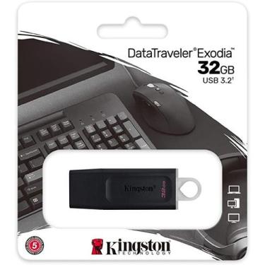 Imagem de Pendrive 32GB Kingston Exodia Data Traveler USB 3.2