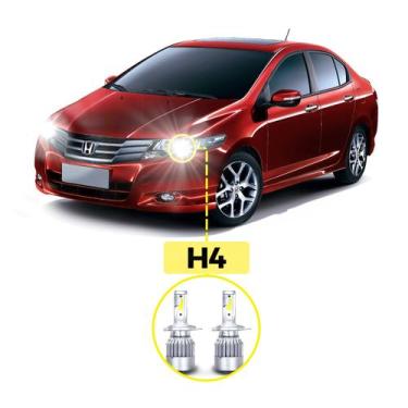 Imagem de Kit Ultra LED Honda City 2009/2014 20000 Lúmens 6500K H4 - V10