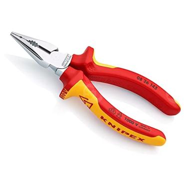 Imagem de Knipex Alicate combinado de ponta agulha cromado, isolado com alças multicomponentes, testado em VDE 145 mm 08 26 145