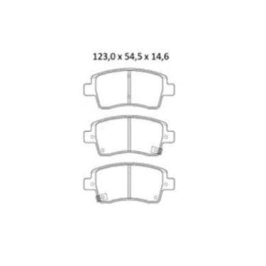 Imagem de Pastilha De Freio Yaris Sedan 1.5 Dianteira Com Alarme Sistema Akebono