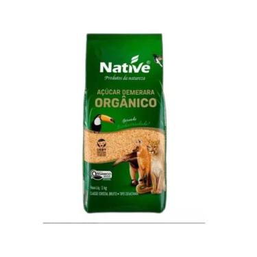 Imagem de Açúcar Demerara Native Orgânico Pacote de 1kg - Temper Ervas