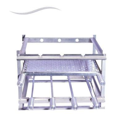Imagem de Suporte Para Churrasqueira com 4 Espetos Inox E Grelha - FastGourmet