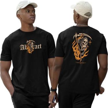 Imagem de Camiseta Basica Algodão The Dark Mode Dead Orange Abstract - Abstract 