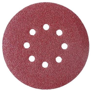 Imagem de Kit 100 Disco de lixa pluma vermelho 150mm Grão 180 Starfer