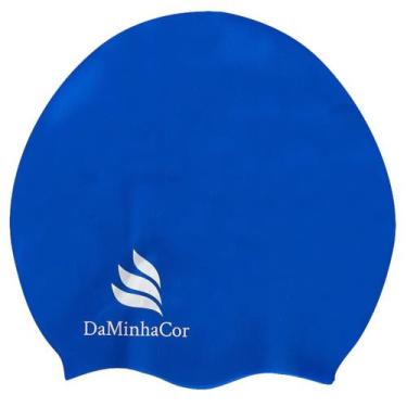 Imagem de Touca De Natação Afro M Daminhacor, Azul