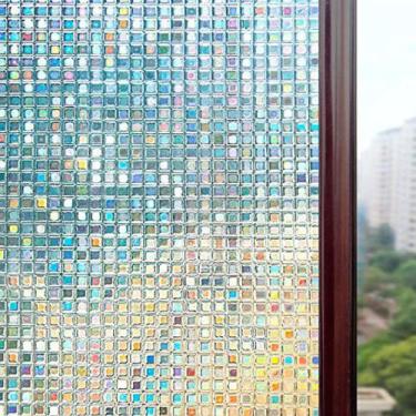 Imagem de Pelicula Adesiva Quadradinhos 3D Para Vidro Janela Box - Open Star, Mi