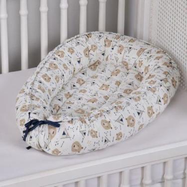 Imagem de Ninho Redutor De Berço Matelado Algodão Estampado - Monzilo Baby Kids,
