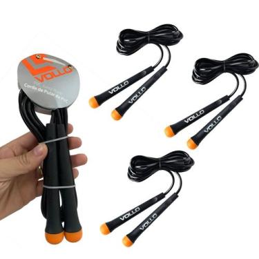 Imagem de Kit 3 Cordas de Pular em PVC Para Treinar Aeróbico VP1075 Vollo Sports