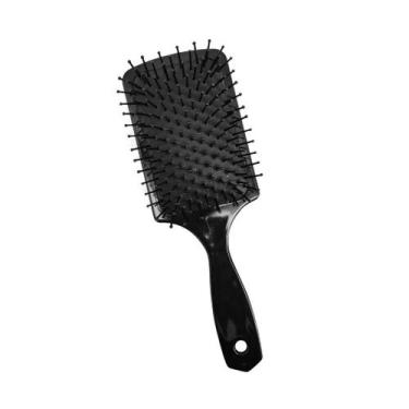 Imagem de Escova de Cabelo Almofadada Retangular Salles Profissional, Preto