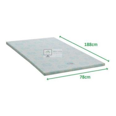 Imagem de Colchonete Physical D20 Solteiro Visita 78x188x4cm Ortobom, Azul