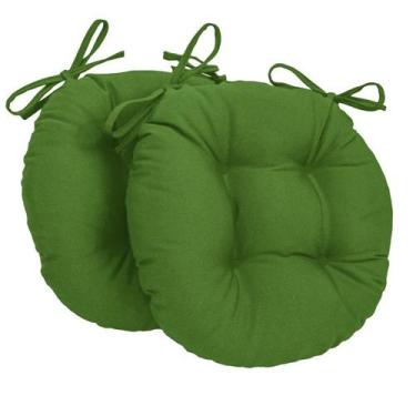 Imagem de Almofada Para Cadeira Redondo Ø40cm - 2pçs - FASTLAR, *Verde escuro
